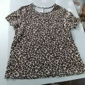 White Stag leopard style shirt